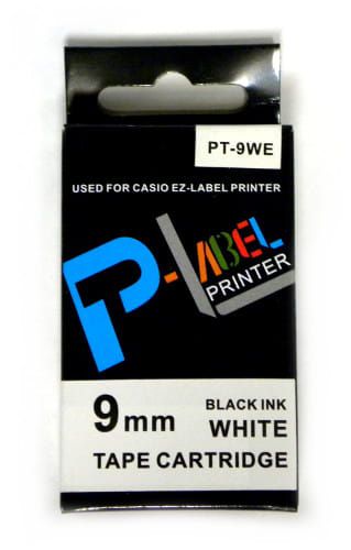 Taśma do Casio PT-9WE zamiennik 9mm czarny/białej