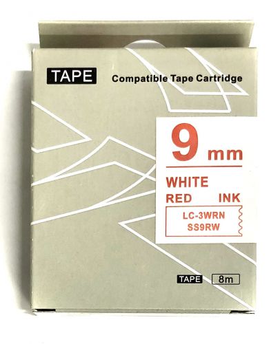 Taśma SS9RW zamiennik Epson LC-3WRN 9mm czerwony/białej